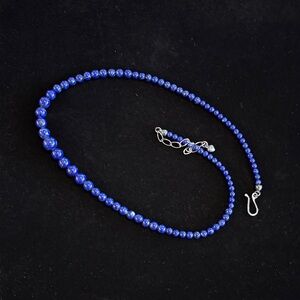 Lapis Beaded Necklace 18 inches Jay King